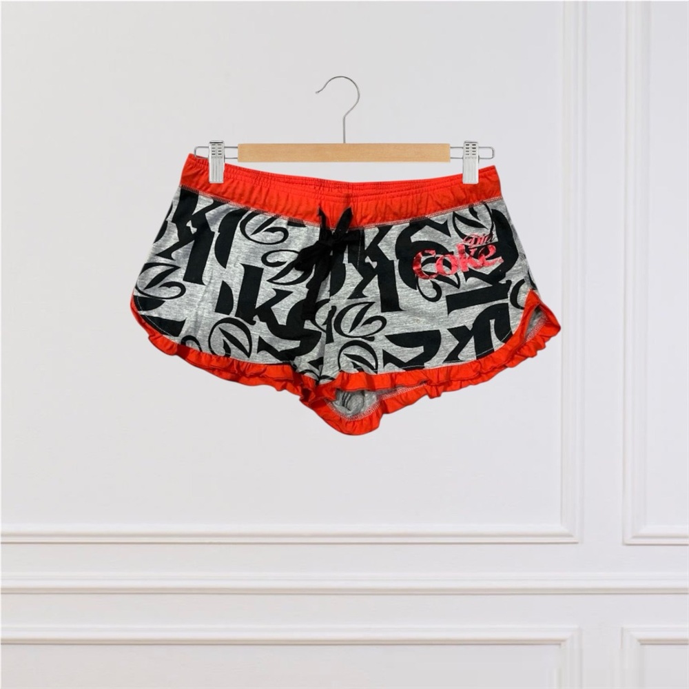 🌺Diet Coke Rare Women’s Red & Black Sleep Pants Size M EUC